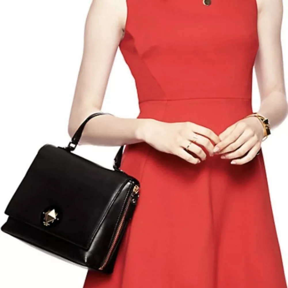 Kate Spade Varick Street Abbie Satchel   WKRU2097, Pre owned.